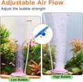hygger Aquarium Air Stone, 2.6 Inch Nano Air Stone Makes Super Tiny Bubbles, Ultra Quiet Dissolved Oxygen Diffuser Small