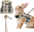 AIITLE Adjustable Soft Harness with Leash for Rabbits, Beige S