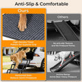 URPOWER Dog Stairs for Large Dogs Extra Wide 20" with 5 - Step Dog Ramp Steps for Car High Bed Foldable Pet Stairs with Detachable Non Slip Surface Car Ramps for SUV Truck Supports up to 260 Lbs