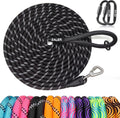ZALER Long Dog Leash, 50 feet 30ft 20ft 15ft 10ft Dog Training Lead, Heavy Duty Reflective Check Cord Recall Leash for D