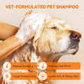 PUAINTA Dog & Cat Shampoo for Itchy Skin Relief, Hypoallergenic, Unscented, 16oz