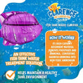 Clarence the Clarifier Fish - 1 pk, Purple - Aquarium Treatment, Clear Cloudy Fresh-Saltwater, Fish-Plant Safe, 10gal Ta