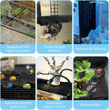 Hamiledyi Plastic Aquarium Divider with Clips Grid Panel Aquarium Lid Hood Fish Tank Divider Filter Bottom Isolation Pan