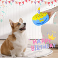 FurtasticFinds Dog Birthday Cake Toy 5.9", Larger Plush Dog Gift with Electronic Music Box, Plays Happy Birthday Song & Puppy Bark Melody, Party Decoration for All Breeds Dogs, Blue