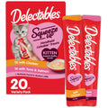 Delectables Squeeze Up Kitten Variety Pack, Creamy Squeezable Puree, Lickable Wet Cat Treats, Grain Free, No Added Fillers, No by-Products, No Added Preservatives, 0.5 Ounces Tube, 20 Tubes Total
