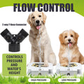 KEFIY Dog Water Fountain Step On, Outdoor Dog Water Sprinkler for Large Dogs, with Upgrade Copper Valve Set, Easy to Use, Fresh Water to Drink