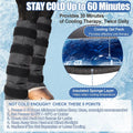 Horse Ice Boots 2 Pack, Horse Leg Wraps for Recovery & Daily Care, Black