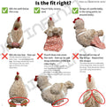 Chicken Diapers for Indoor Chickens, Duck Diapers for Pet Ducks, Ducklings, Pigeons, Goslings - Reusable, Adjustable Dia