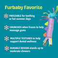 Cool Teething Stick Dental Dog Chew Toy, Soak & Freeze, 8.5"