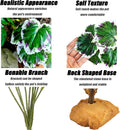 Woyrise Tall Reptile Plants for Terrarium,Habitat Decor,Artificial Plant