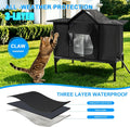 Outdoor Cat House Weatherproof, Heated Cat House, Insulated Cat House(M)
