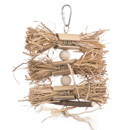 Prevue Pet Products Naturals Preen & Pacify Woodland Harvest Bird Toy - Accessories for Parakeets, Conures, Cockatiels, Budgies, and Small to Medium Birds, Hanging Cage Toy for Preening and Pecking