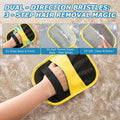 2Pcs Pet Hair Removal Gloves – Reusable Electrostatic Mitt for Dog Cat Hair, Magic Brush for Furniture, Couch, Carpet, C