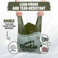 HEAVY Dootie Bags with EZ Tie Handles. Clean and Convenient for Pet Dog Poop, Cat Litter. Multi-Use. Great for Swivel Bi