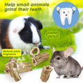 Abizoo Natural Bunny Chew Toys,6 Pcs Organic Papaya Wood Sticks Chew Toys for Rabbit,Hamster,Guinea Pig,Chinchilla,Gerbi