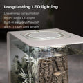 biOrb Flow 30 Acrylic 8-Gallon Aquarium with White LED Lights Modern Tank for Tabletop Display, Black