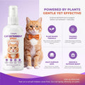 TIOUPI Cat Deterrent Spray – Natural Pheromone-Infused Anti-Scratch Spray for Cats & Kittens, Stops Urine Marking & Scratching, Safe for Indoor & Outdoor Use, Furniture & Carpet Protection, 150ml