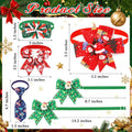 Thinkday 200 Pcs Christmas Dog Bow Ties and Neckties Bulk
