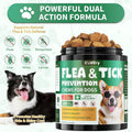 Cudory Flea and Tick Prevention for Dogs Chewables, 200 Soft Chews
