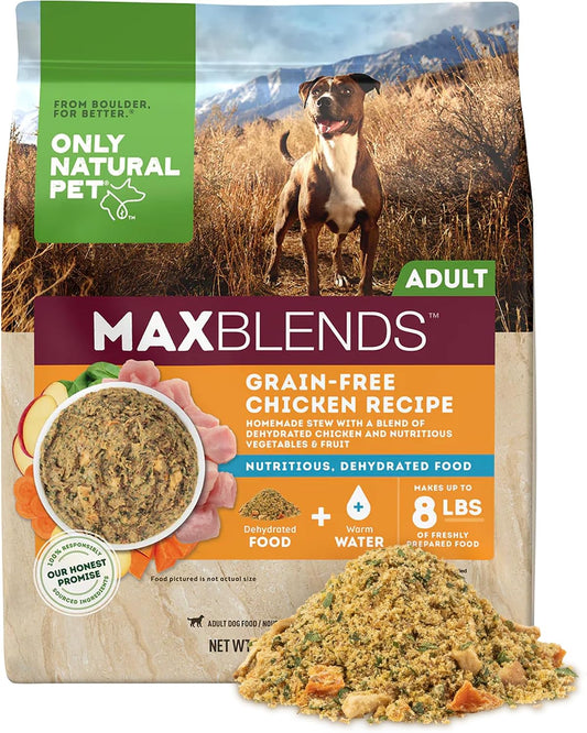 Only Natural Pet MaxBlends Grain Free Chicken Dehydrated Dog Food, 8 lb