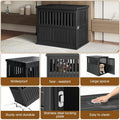 Bifanuo Dog House 40-Inch Dog Crate Furniture, Heavy Duty Dog Crate for Large Dog, Lockable Indoor Outdoor Dog Kennel & 