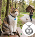 4 Pcs Cat Bells for Collar, Small Pet Bells for Dog Collars Charm Pendant, Anti-Lost Training Accessories (Silver, Green
