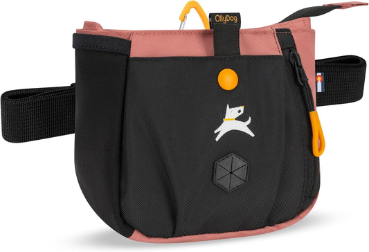 OllyDog Backcountry Day Bag | Dog Training Treat Pouch | Eco-Friendly Recycled Fabric Fanny Pack with Zipper Closure, Bu