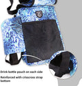 Harrison Howard Equestrian Western Saddle Bag Nylon Water Bottle/Gear Carrier Convenient Saddle Bag Icyblue Leopard