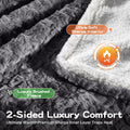 Cat Blanket for Indoor Cats, Soft Faux Fur & Sherpa