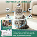 Cat Flea Treatment - Topical Flea Treatment for Cats 9-18 lbs, 6-Month Supply, Waterproof and Fast-Acting & Long, Flea S