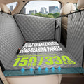Pecute Back Seat Extender for Dogs 56.29 * 28.74 in, Car Window Fixing for Maximum Car Protection, Leather Fabric Dog Ca