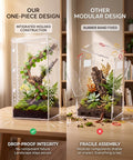 Jumping Spider Enclosure,Magnetic Doors All-Side Ventilation