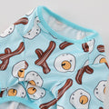Dog Pajamas Onesie for Small & Medium Dogs - Polyester, Cozy, Wrinkle-Resistant Four-Legged Apparel (Light Blue, Small)