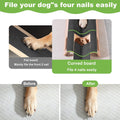 M-Shaped Dog Scratch Pad for Nails with Treat Box, Dog Nail Scratch Board for Large Dogs, Dog Nail File Toy and Shorten 