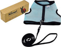 Niteangel Adjustable Soft Harness with Elastic Leash for Rabbits (XL, Blue)