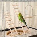 3 Pcs Bird Ladder, Wooden Bird Cage Ladder Bird-Ladder for Cage Climbing Ladders for Parakeets Parrots Cockatoo(4, 6, 8 