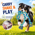 Eefitoys Tough Dog Rope Toys for Aggressive Chewers, Tough Tug of War Dog Toys for Large, Medium & Small Dogs – 5 Pack Including 2 Ropes & 3 Supplies