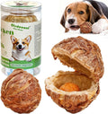 Dog Treats,Chicken Wrapped Rawhide Spherica,Egg Yolk,200g,Teeth Cleaning Snacks,for Small Medium Large Dogs,2PCS