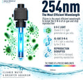 AquaMiracle 8W In-line U - V Clarifier for Aquarium Green & Cloudy Water
