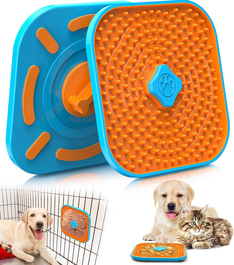 Lick Mats for Dogs, Dog Cage Training Licking Mat for Dogs, Multipurpose Lick Pads for Boredom and Reduce Dog Anxiety, S