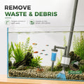 30W Aquarium Vacuum Gravel Cleaner, 6-in-1 Electric Fish Tank Siphon