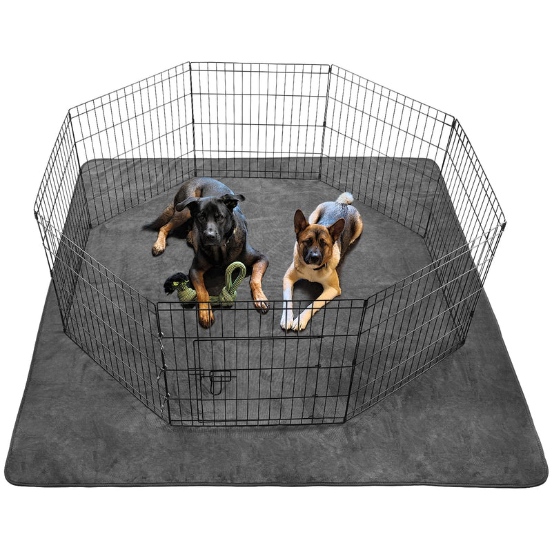 Washable Dog Pee Pad Extra Large: 72x72 Instant Absorb Training Pads, Non-Slip Pet Playpen Mat Waterproof Reusable Floor Mat for Puppy, Senior Dog Whelping Incontinence Housebreaking