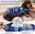 Glittme Dog Surgery Recovery Suit, Dog Cone Alternative for Spay Neuter S