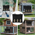2PCS Rabbit Hay Feeder,3 Hole Hay Bag for Rabbits, Washable Hanging Small Animal Feeder for Guinea Pig Bunny Chinchillas