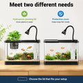 AS Fish Tank Aquarium with LED & 3-in-1 Pump for Betta, 3 Gal