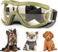 Small Dog Sunglasses with Adjustable Strap UV Protection, Winproof Puppy Sunglasses, Suitable for Dogs Eyes Protection，S