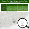 NUPICK 0.4-0.8mm White Aquarium Sand, 3lbs Substrate for Fish Tank, Garden