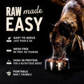 Vital Essentials Freeze Dried Dog Food, Raw Beef Crunchy Mini Nibs | Complete Meal or Topper | 96% Beef, Organs & Bone | Limited Ingredient, High Protein, Grain Free Dry Dog Food | 14 oz Bag