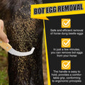 Bot Egg Knife for Horses, Horse Farrier Tool Grooming Bugs, Stainless Steel Blade with Wood Handle, Precision Grooming T