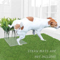 8Pcs Fake Grass Plants Pee Post for Dogs to Pee on, Guiding Male Dogs to Urine and Preventing Urine from Splashing Every